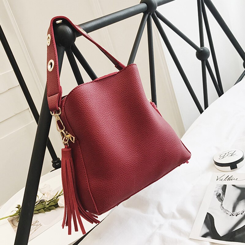Sac à franges tendance rouge