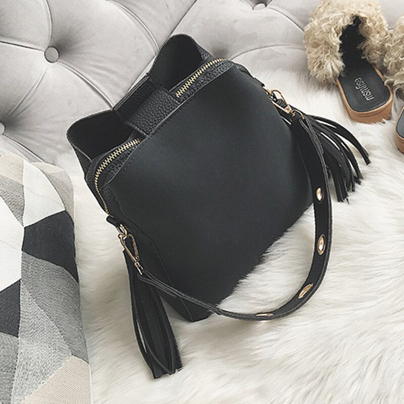Sac à franges tendance noir