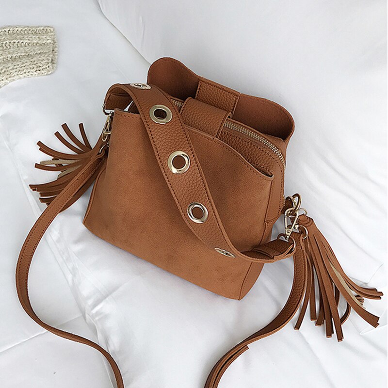 Sac à franges tendance camel
