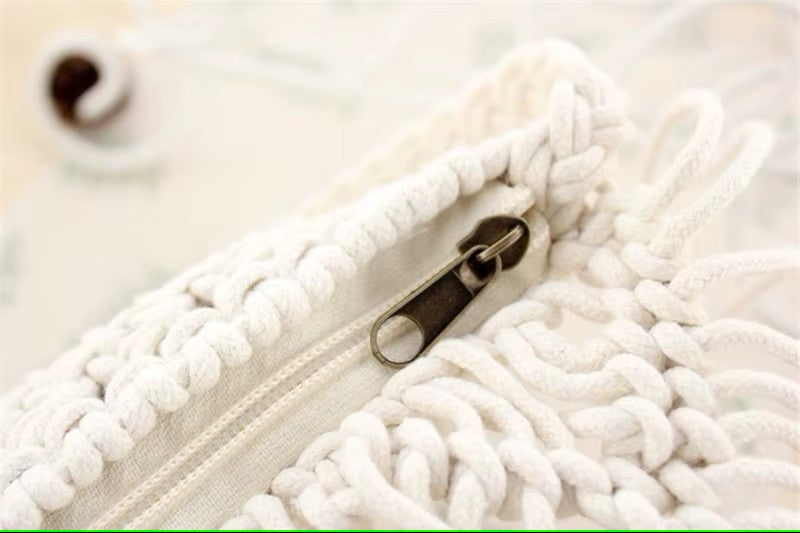 Pochette en crochet bohème avec franges, sac d’été pour femme