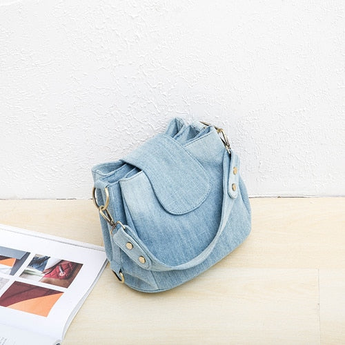Sac en jean femme bleu clair