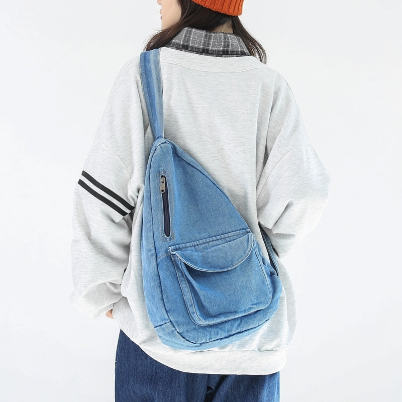 Sac à dos en jean femme