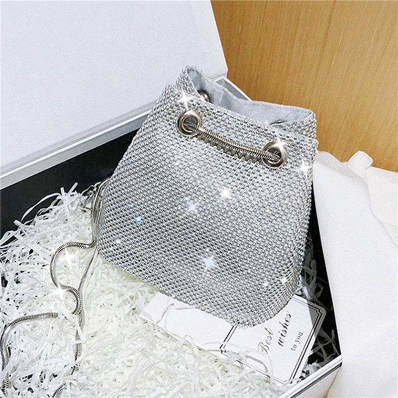 Sac de soirée strass argent
