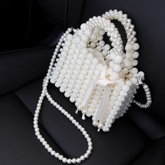 Sac perle vintage femme