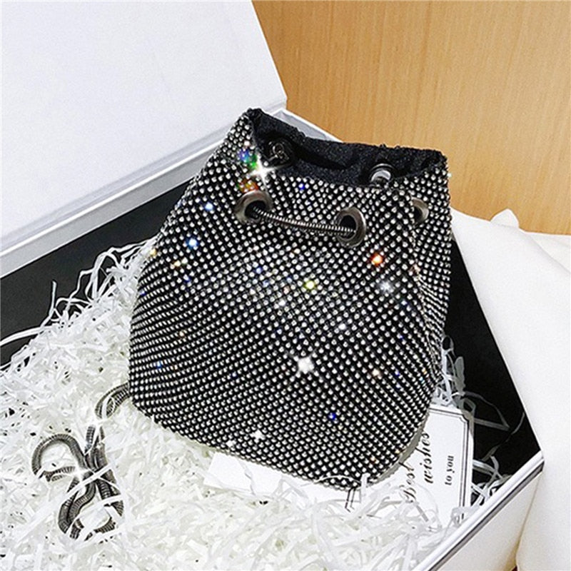 Sac de soirée strass noir