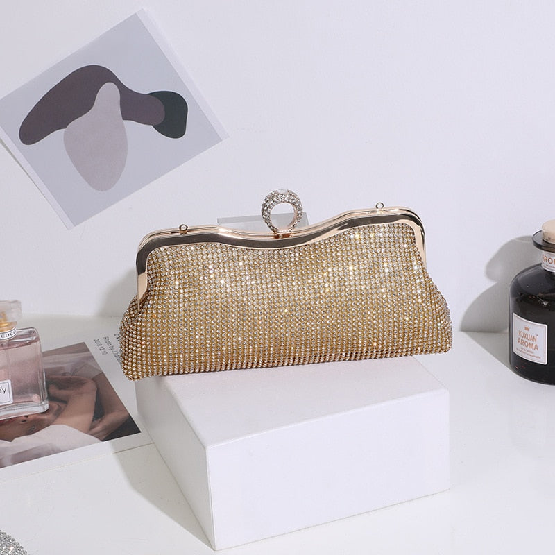 pochette mariage femme or