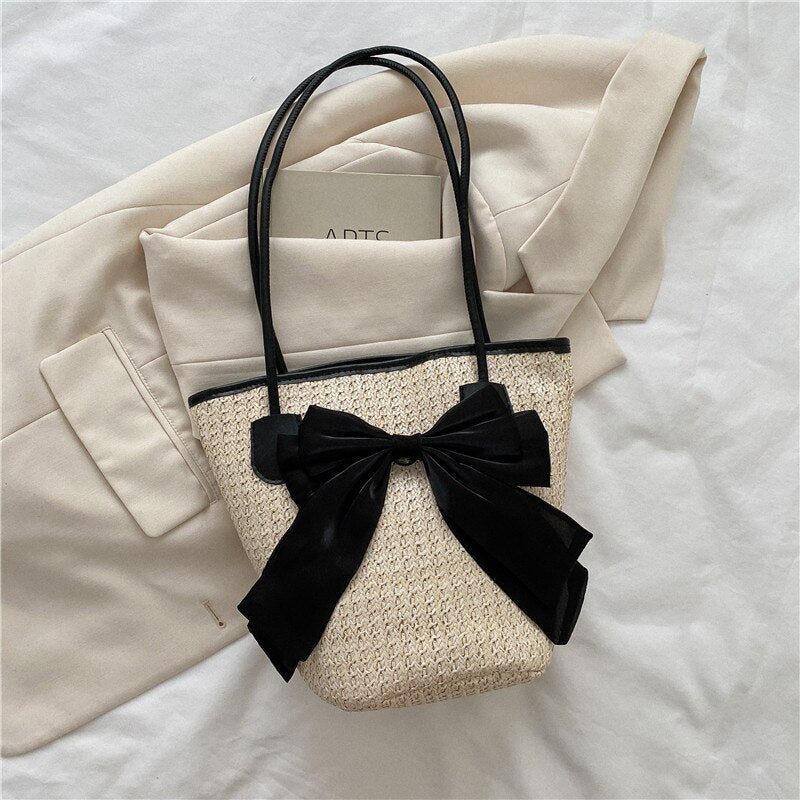 Sac à main avec noeud noir