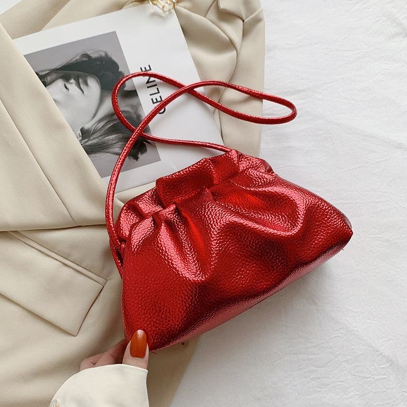 Sac de soirée doré rouge