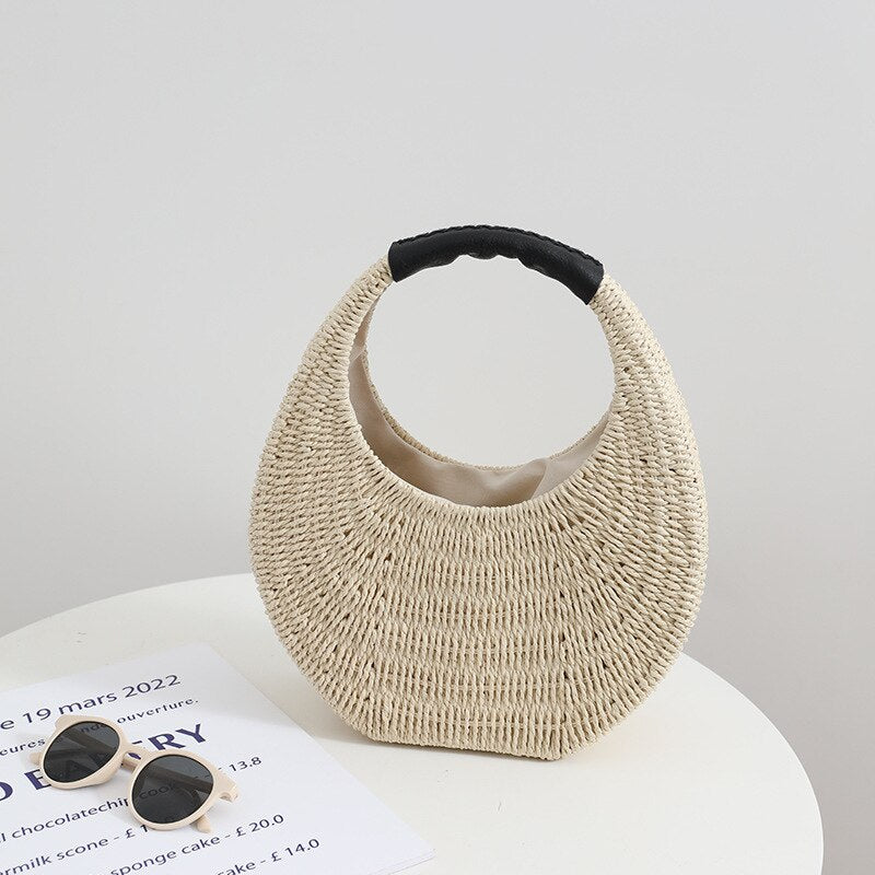 Sac en osier chic été