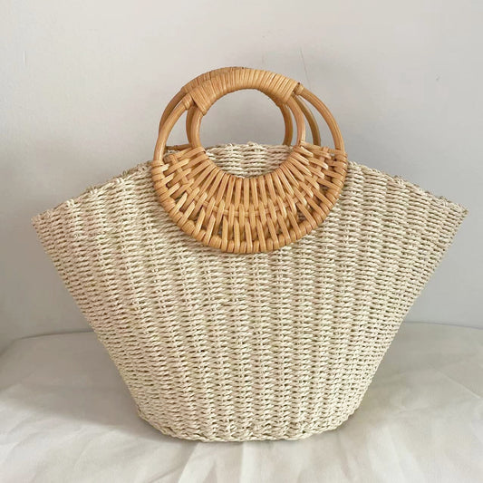 sac de plage paille