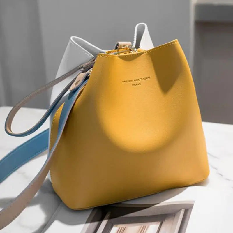Sac Cuir à Bandoulière jaune
