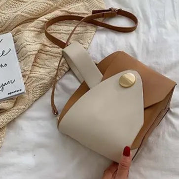 Sac Luxe à Bandoulière beige camel
