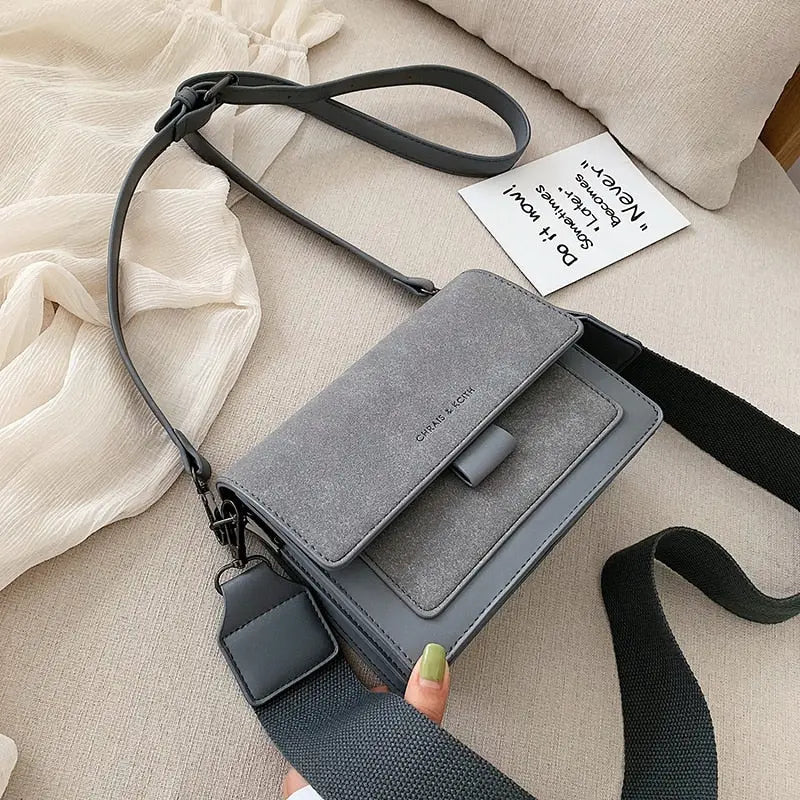Sac à Bandoulière Simple pour Femme gris