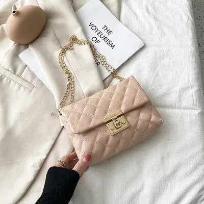 Sac à Bandoulière en Cuir beige