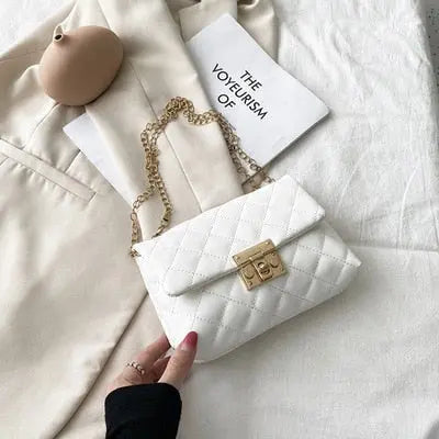 Sac à Bandoulière en Cuir blanc