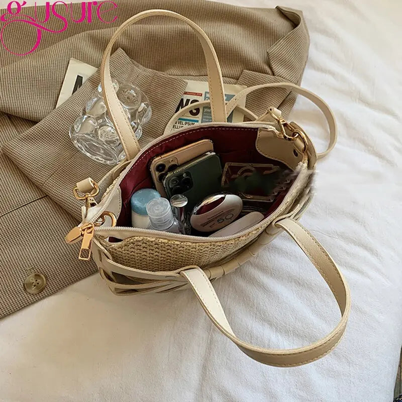 Sac à main rond Divina beige