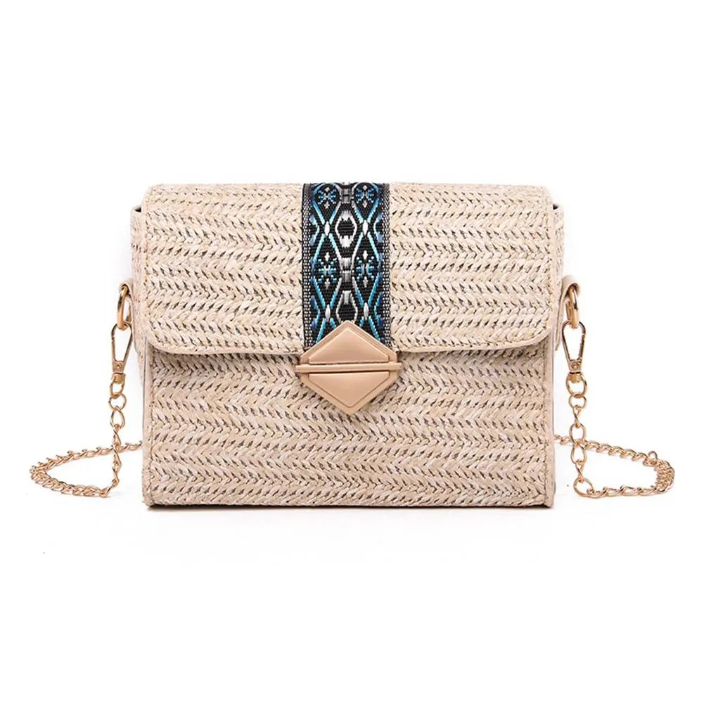 Sac en Paille Chic et Bohème beige