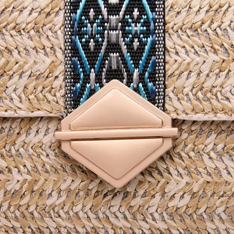 Sac en Paille Chic et Bohème camel