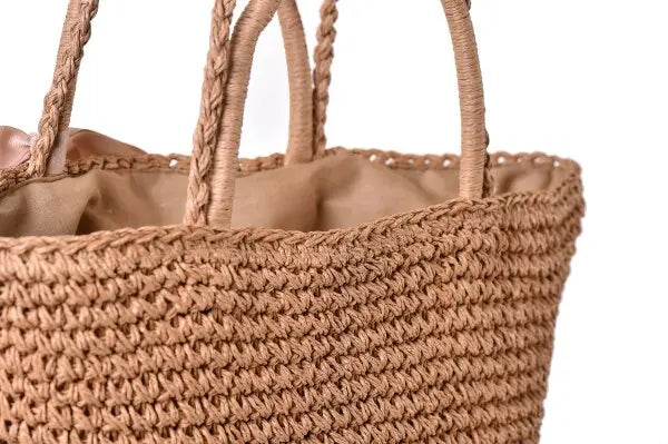 Sac de Plage en Rotin chic