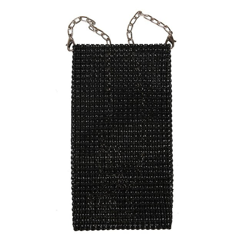 Mini sac bandoulière pour téléphone portable noir