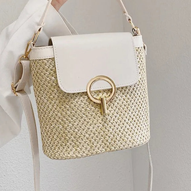 Sac à Bandoulière Paille beige