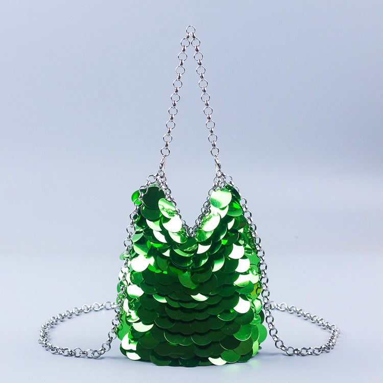 Sac sequin vert