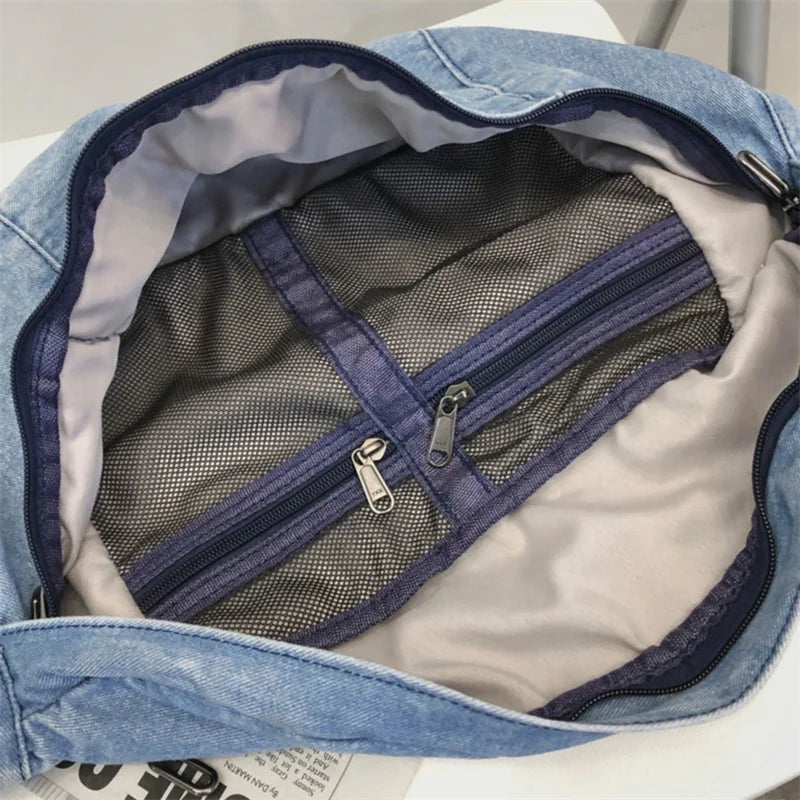 Sac à dos banane XXL en Jeans Tendance Rond