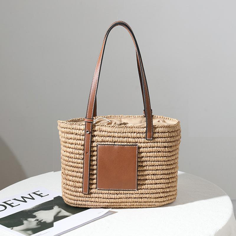Sac à Main Paille et Cuir