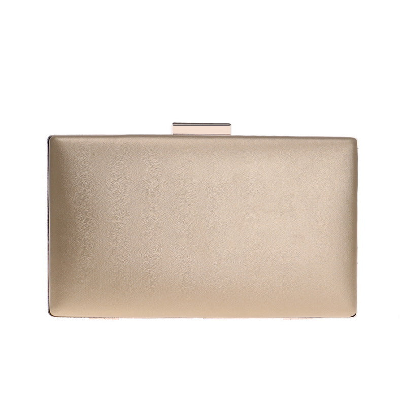 Pochette dorée avec perles pour mariage, sac élégant femme cérémonie