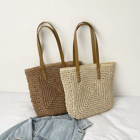 Sac fourre tout en paille