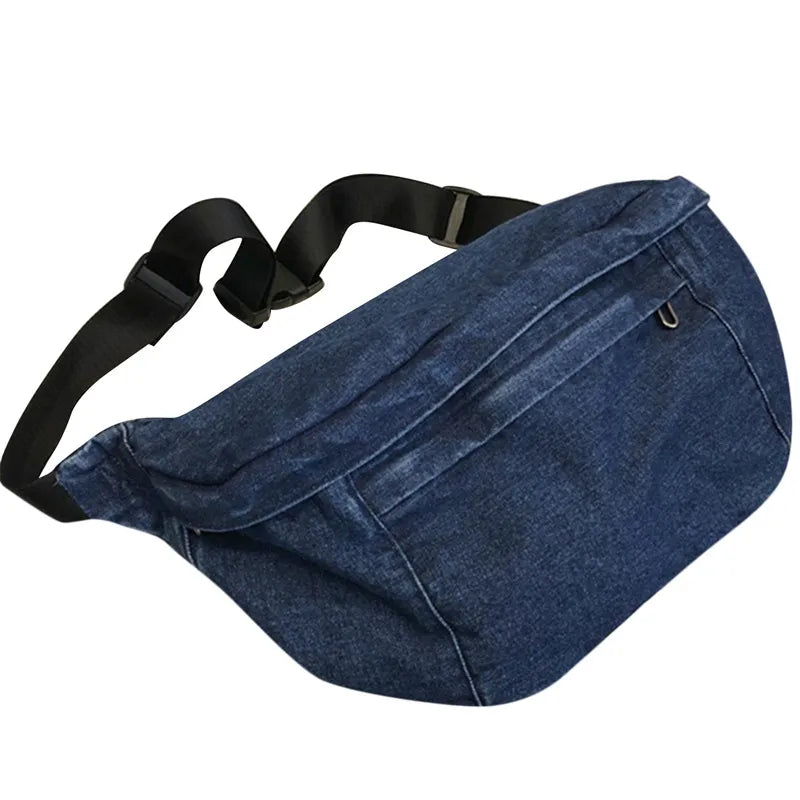 Sac à dos banane XXL en Jeans Tendance Rond
