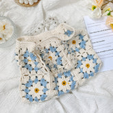 Sac en crochet motif marguerite 