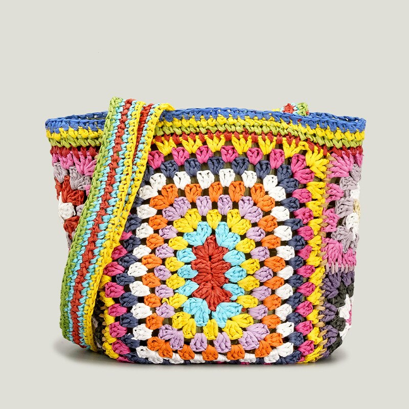 Sac en crochet hippie chic femme