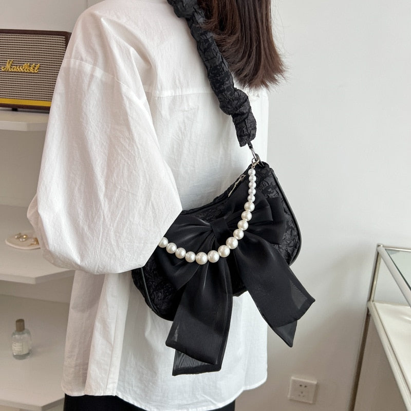Sac en perle chic et élégant noir élégant