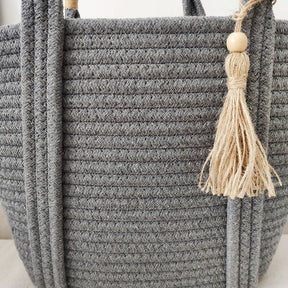 Sac en paille gris mode