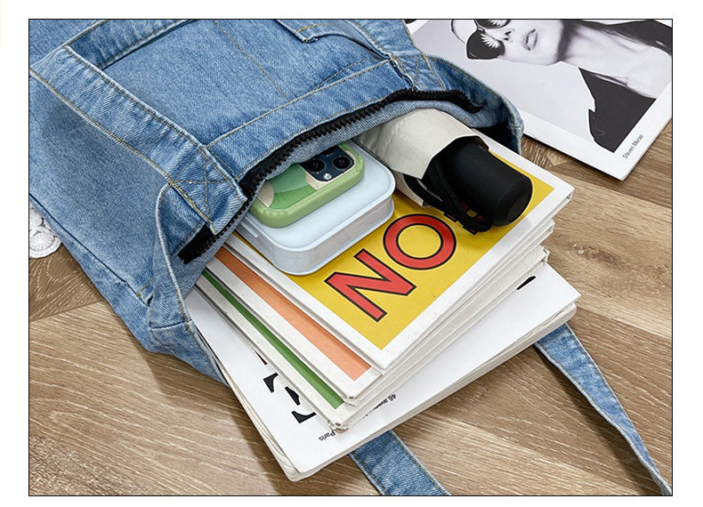 Sac cabas en jean chic