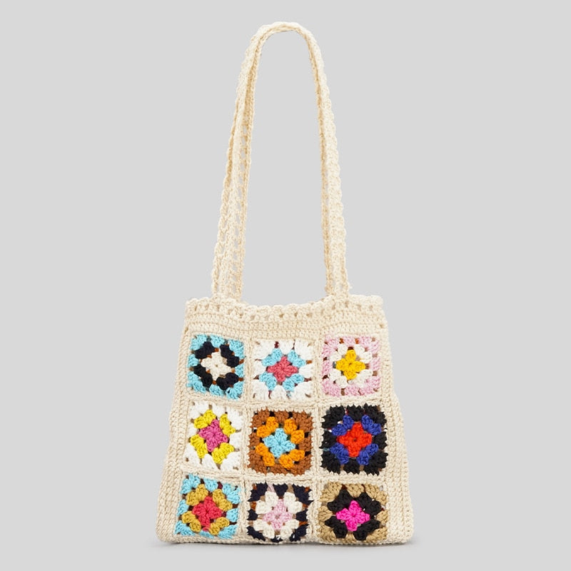 Sac à main en crochet bohème