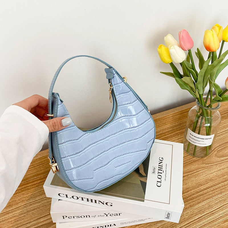 Sac de soirée tendance femme bleu