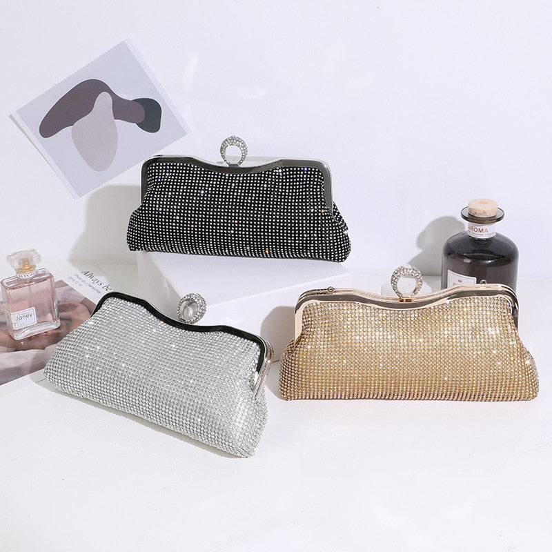pochette mariage femme argent