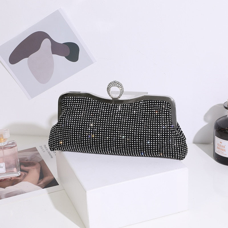 pochette mariage femme noire