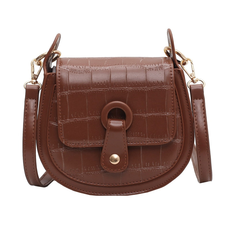 Sac cuir cross body chocolat