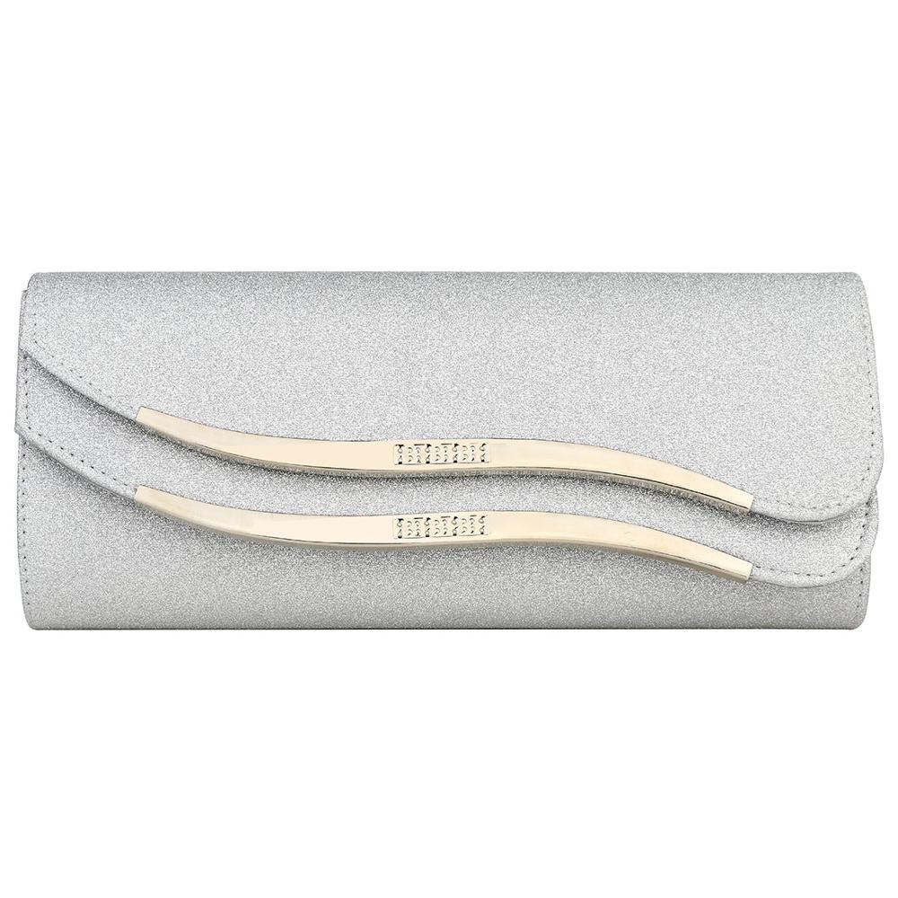 Pochette de mariage pour femme argent