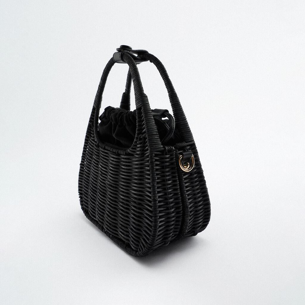Petit sac en paille chic cross body