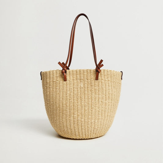 Sac en paille rétro