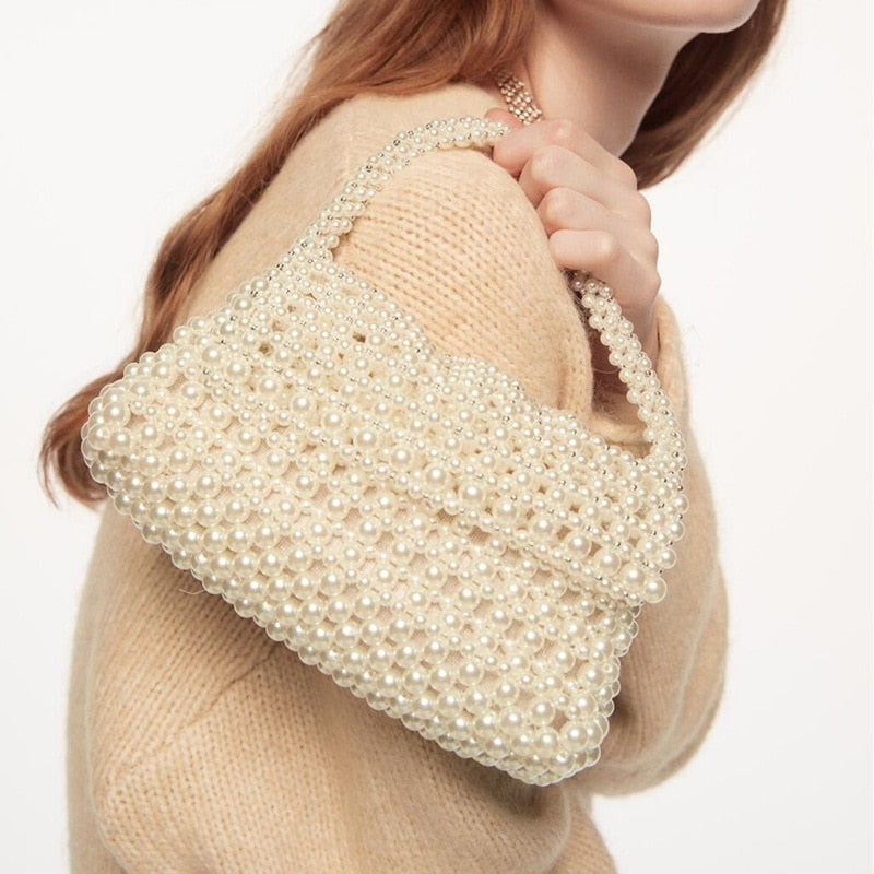 Sac à main perles femme épaule