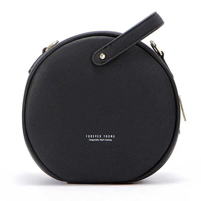 Sac Rond Cuir Forever Young noir