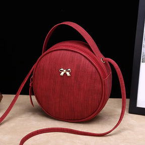 Sac Rond Noeud Papillon rouge