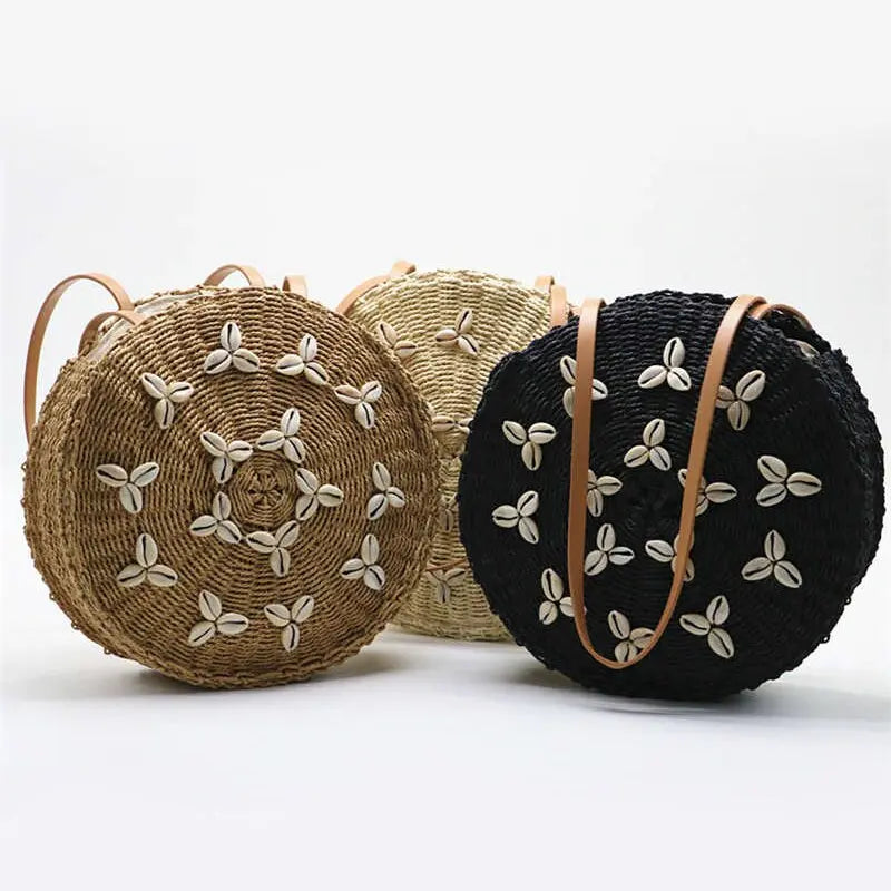 Sacs Rond Paille de Plage 