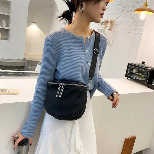 Sac Rond à Bandoulière Zippé cross body