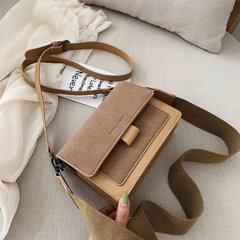 Sac à Bandoulière Simple pour Femme brun